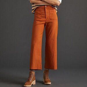 Maeve The Colette Cropped Wide-Leg Pants